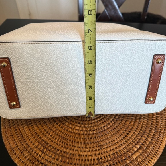 Dooney & Bourke White and Tan Satchel - Picture 7 of 13